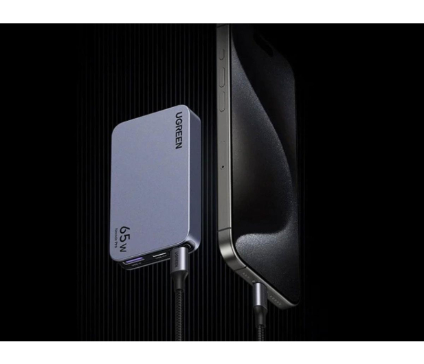 UGREEN Płaska ładowarka sieciowa Nexode Pro 65W GaN 2x USB-C + USB - 1488947 - zdjęcie 3